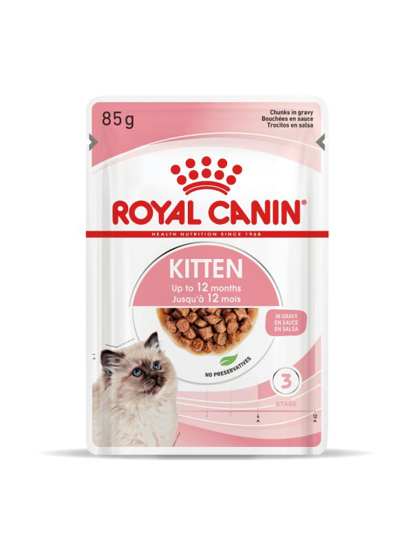 Royal Canin Kitten Instinctive Gravy 12х85 г вологий корм для кошенят у соусі