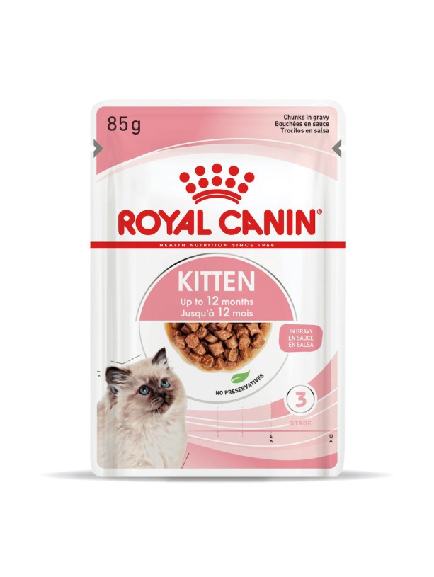 Royal Canin Kitten Instinctive Gravy 12х85 г влажный корм для котят в соусе