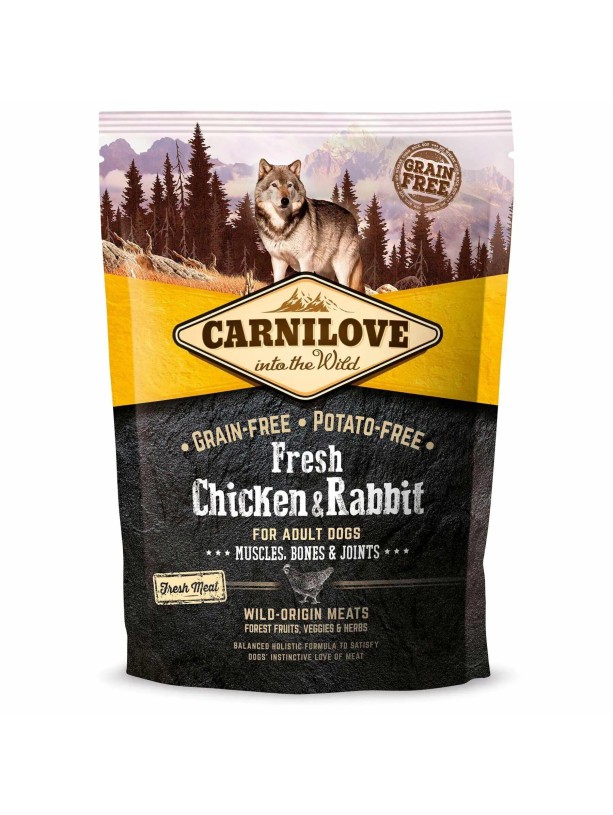 Carnilove Chicken Rabbit для собак с курицей и кроликом 1.5 кг