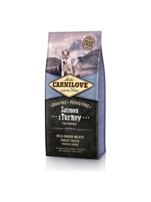 Carnilove Puppy Salmon Turkey 12 кг сухой корм для щенков с лососем и индейкой