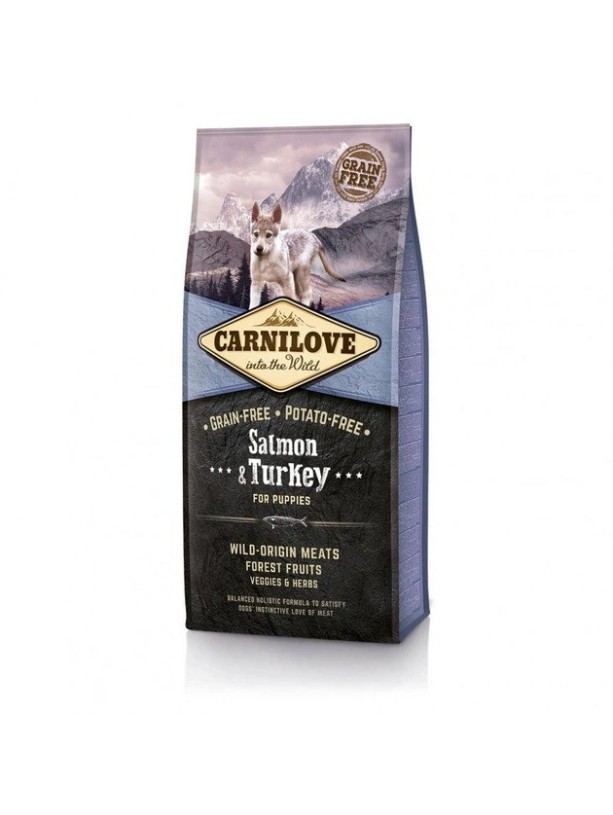 Carnilove Puppy Salmon Turkey 12 кг сухий корм для цуценят з лососем та індичкою