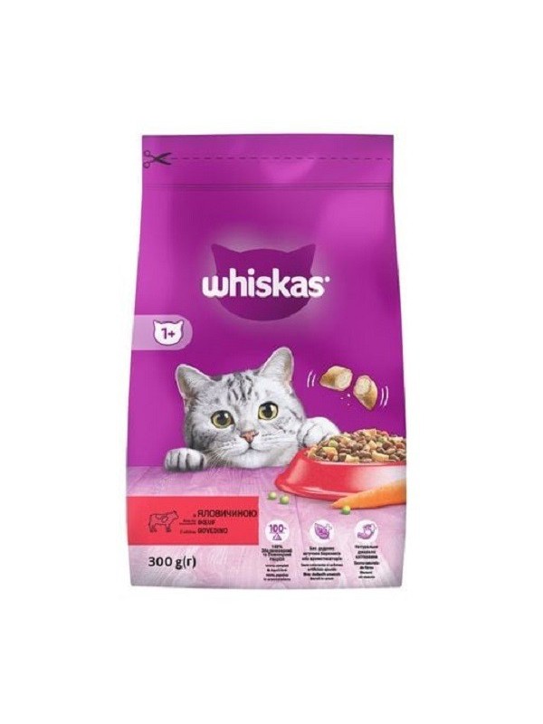Whiskas для кошек с говядиной 800 г