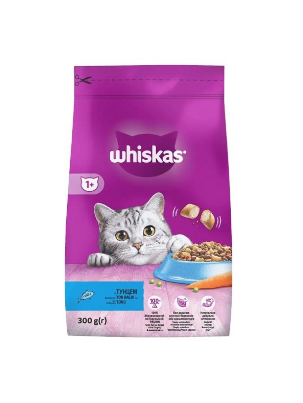 Сухой корм Whiskas для кошек с тунцом 300 г