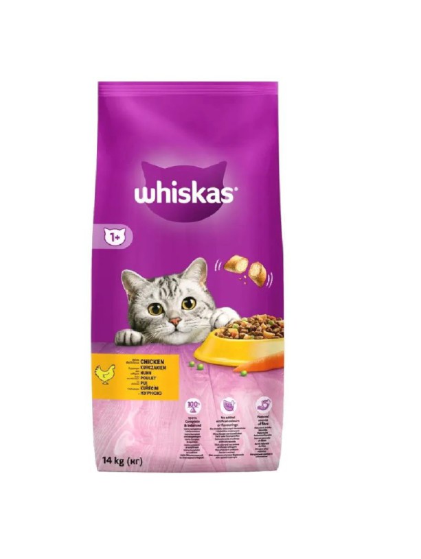Whiskas для кошек с курицей 14 кг