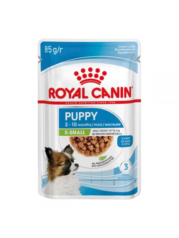 Royal Canin Xsmall Puppy 12х85 г для щенков мелких пород в соусе