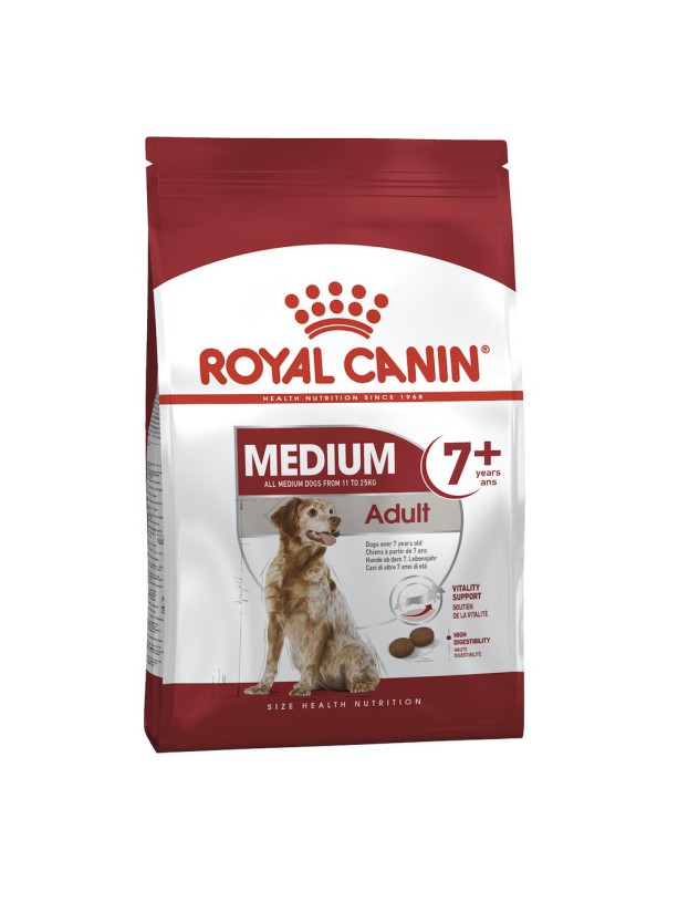 Royal Canin Medium Adult 7+ 4 кг сухой корм для собак старше 7 лет