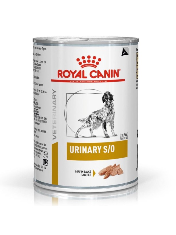 Royal Canin Urinary S/O Cans 12x410 г влажный корм для собак при мочекаменной болезни