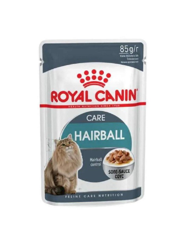 Royal Canin Hairball Care Gravy 12х85 г вологий корм для котів шматочки в соусі