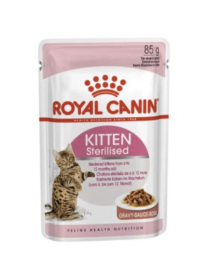 Royal Canin Kitten Sterilised 12х85 г влажный корм для стерилизованных котят в соусе