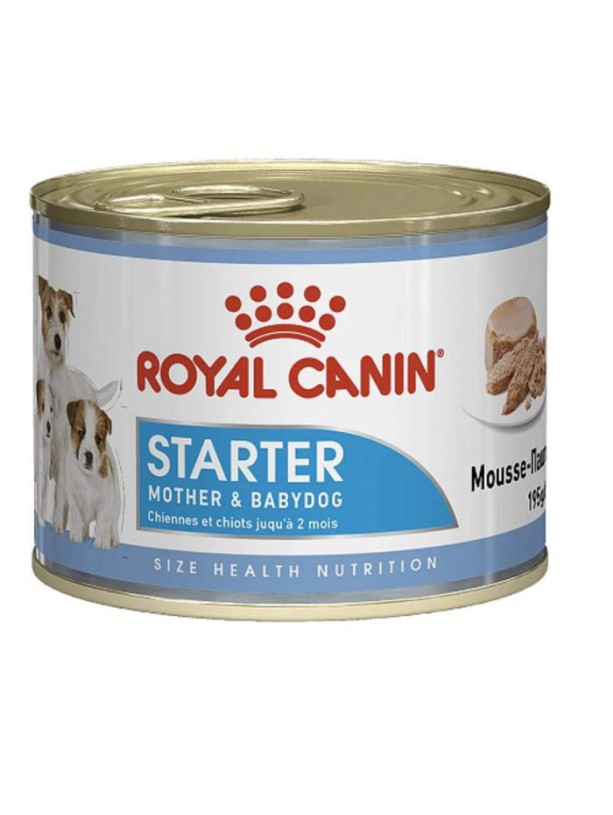 Royal Canin Starter Mother & Babydog Mousse 195 г вологий корм у формі мусу для цуценят от рождения до 2 месяцев і для кормящих мам