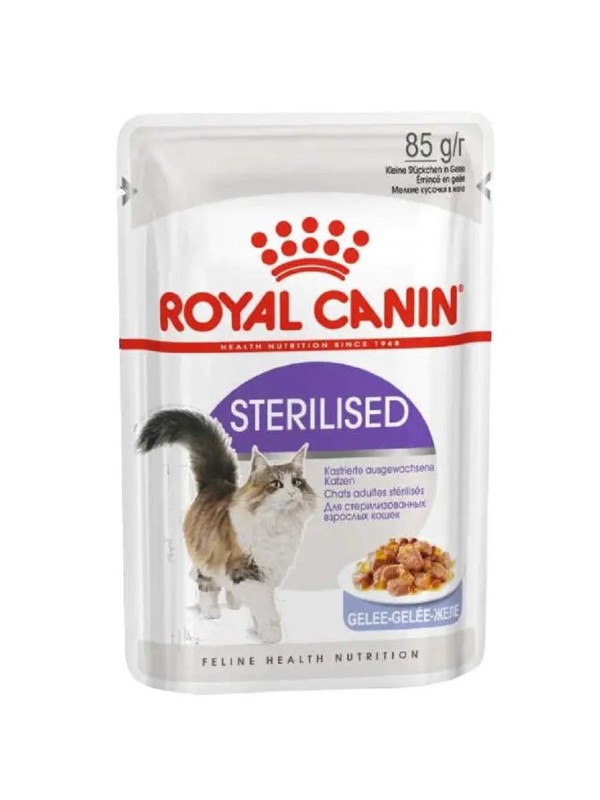 Royal Canin Sterilised Jelly 12х85 г вологий корм для стерилізованих котів у желе