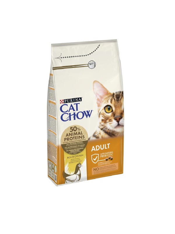 Cat Chow Adult Turkey Chicken 15 кг сухий корм для котів з індичкою та куркою