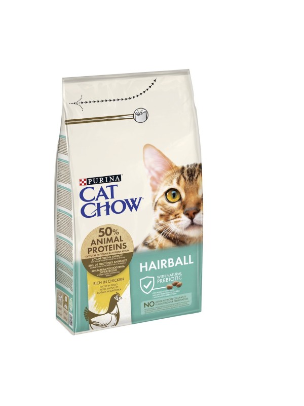 Cat Chow Hairball Control 1.5 кг сухий корм для котів з куркою