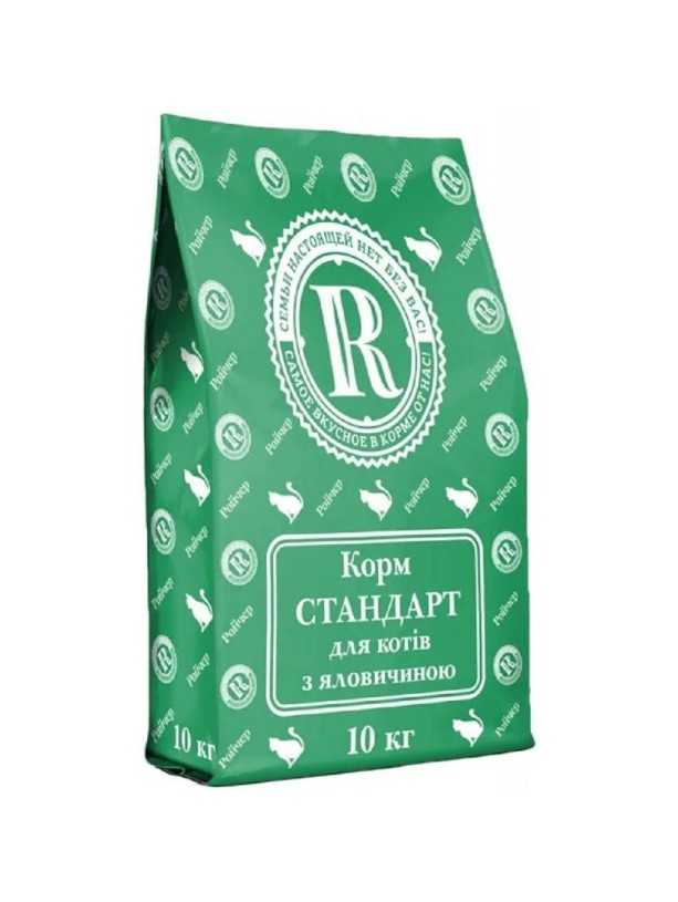 Ройчер Стандарт для кошек с говядиной 10 кг