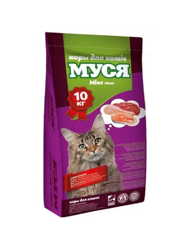 Муся Мікс для котів 10 кг