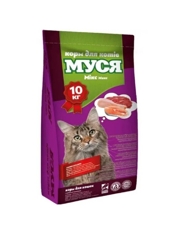 Муся Микс для кошек 10 кг