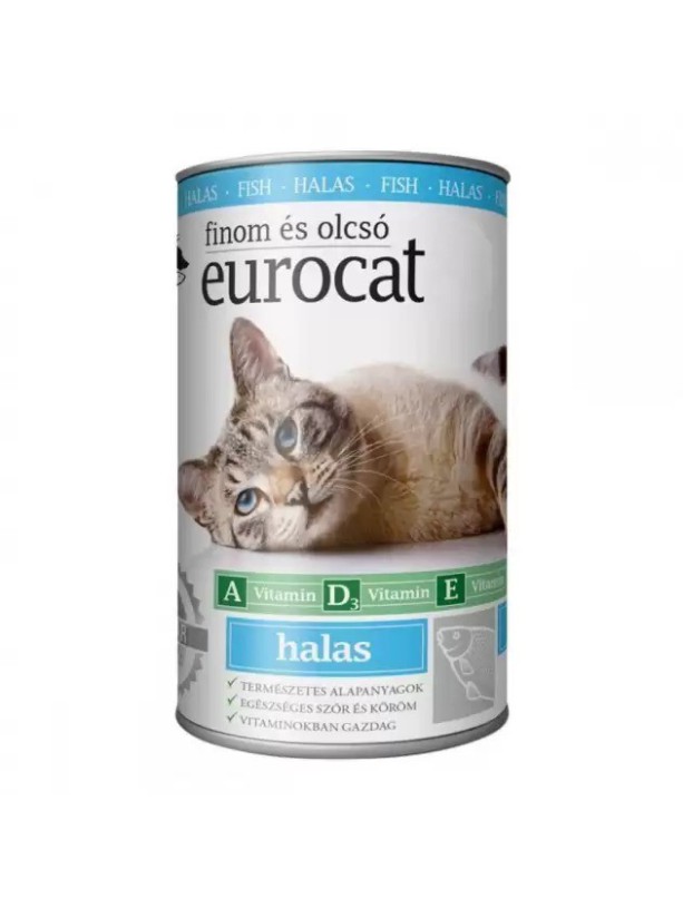Eurocat Chicken Консерви для котів з куркою, шматочки в підливі 415 г