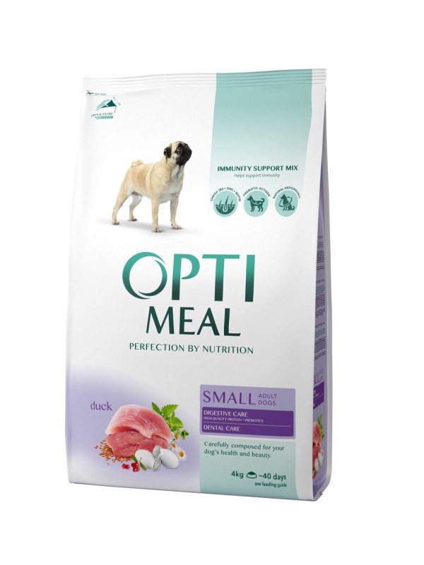 Optimeal Adult Dogs Small Duck 4 кг сухой корм для собак малых пород с уткой