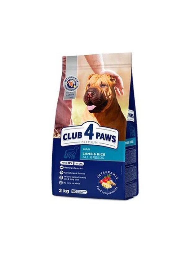 Клуб 4 Лапы Premium Lamb с ягненком для собак 2 кг