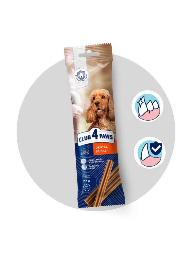 Клуб 4 Лапы Premium Dental Sticks для собак средних пород 77 г