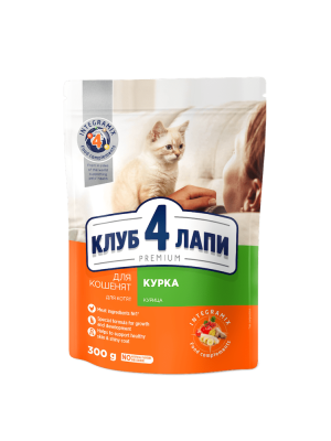Клуб 4 Лапы Premium Kittens Chicken для котят с курицей 300 г