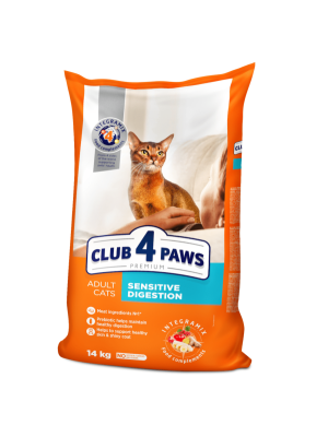 Клуб 4 Лапы Premium Sensitive Digestion 14 кг сухой корм для кошек с чувствительным пищеварением