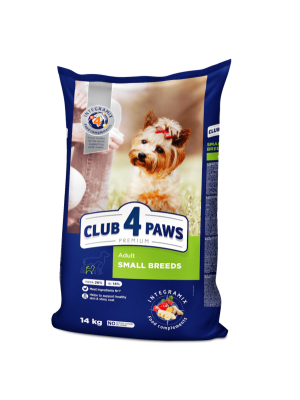 Клуб 4 Лапы Premium Small Breeds 14 кг сухой корм для собак малых пород с курицей