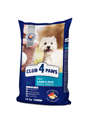 Клуб 4 Лапы Premium Small Breeds Lamb 14 кг сухой корм для собак малых пород с ягненком