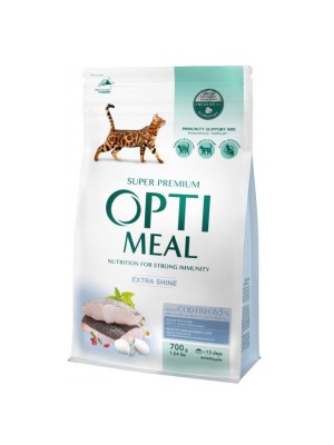Optimeal Cod Fish 700 г сухой корм для кошек со вкусом трески