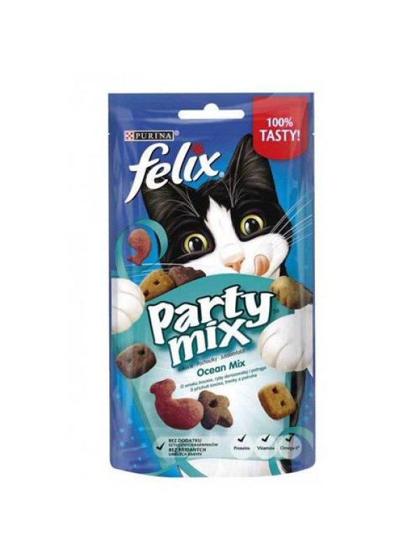 Felix Party Mix Ocean 80 г лакомство для кошек с рыбой