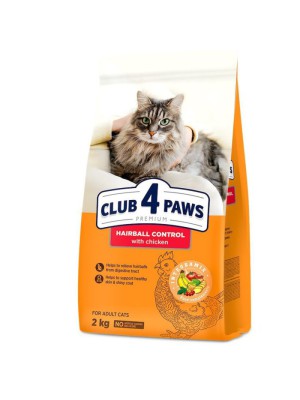 Клуб 4 Лапы Premium Hairball Control 2 кг сухой корм для кошек
