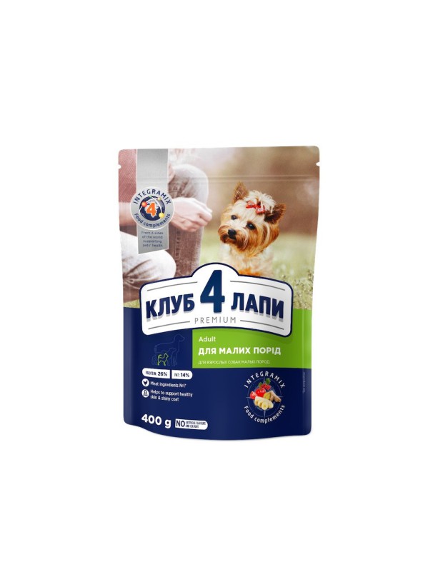 Клуб 4 Лапи Premium Small для собак з куркою 400 г
