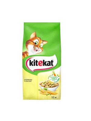 Kitekat для кошек с курицей 12 кг