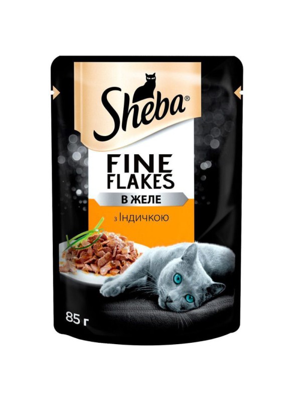 Sheba Slices для кошек с индейкой в желе 28*85 г