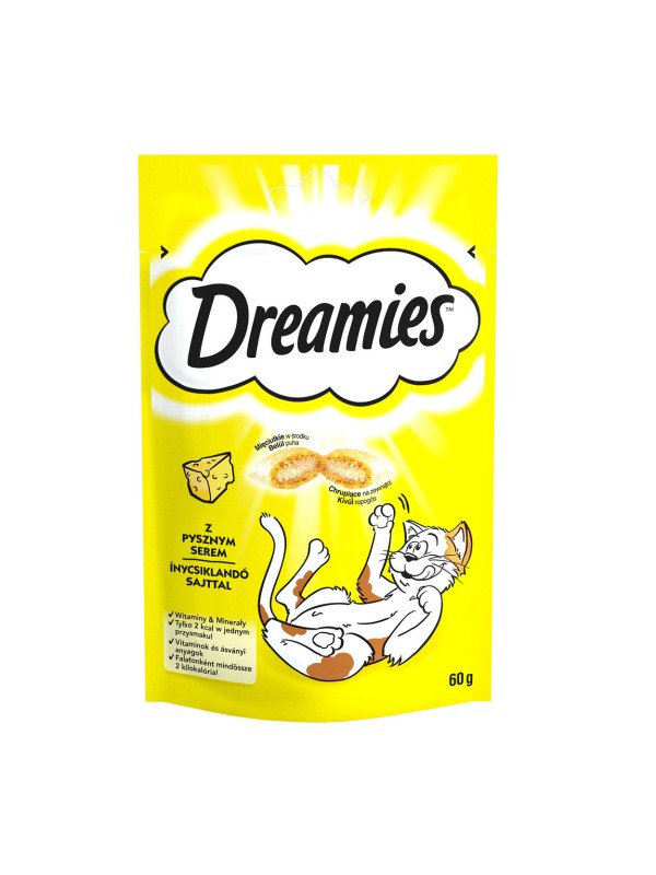 Лакомство Dreamies подушечки с сыром для кошек 60 г