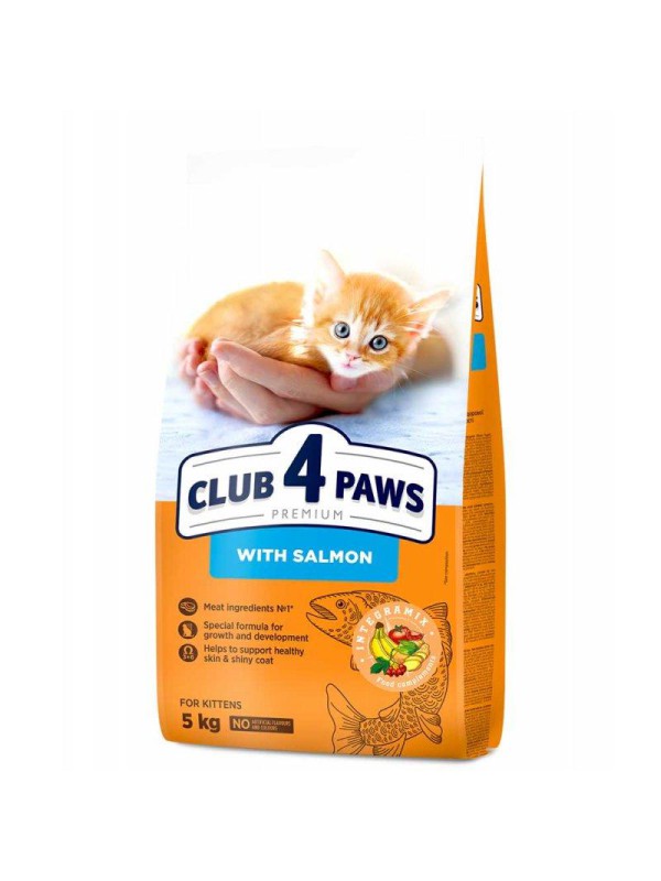 Клуб 4 Лапи Premium Kitten Salmon для кошенят з лососем 5 кг