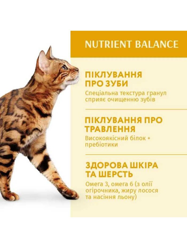 Optimeal Cats Chicken 200 г сухой корм для кошек с мясом курицы