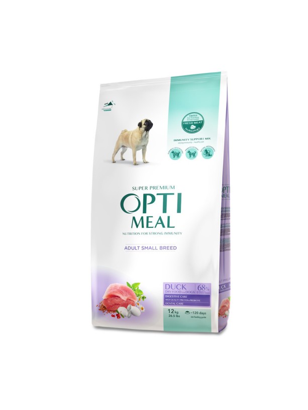 Optimeal Adult Dogs Small Duck 4 кг сухой корм для собак малых пород с уткой