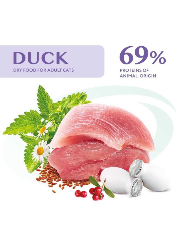 Optimeal Duck Hairball Control для виведення грудок шерсті для котів з качкою 4 кг