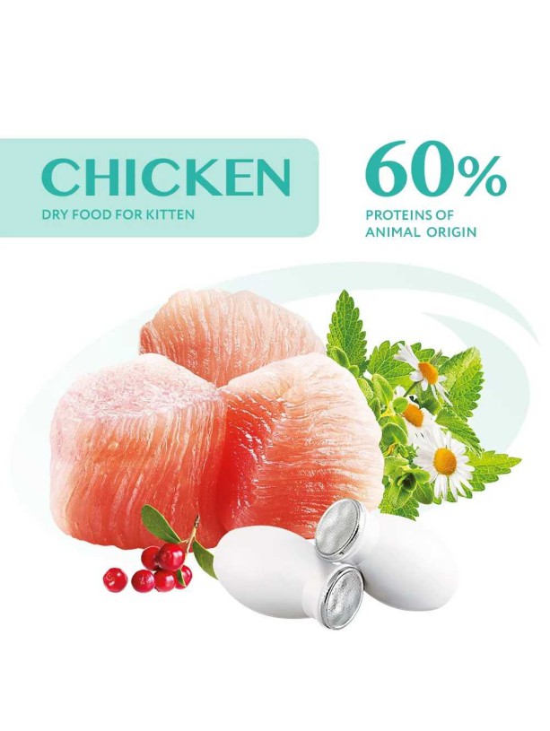 Optimeal Kittens Chicken 4 кг сухой корм для котят с курицей