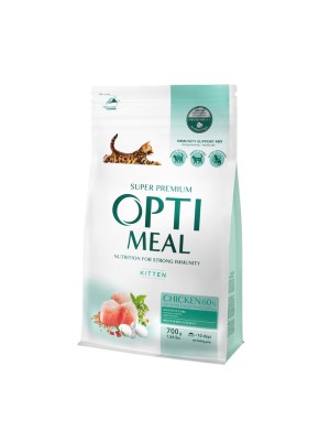 Optimeal Kittens Chicken для котят с курицей 700 г