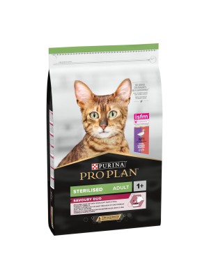 Purina Pro Plan Cat Adult Sterilised Duck 10 кг сухой корм для стерилизованных кошек с уткой
