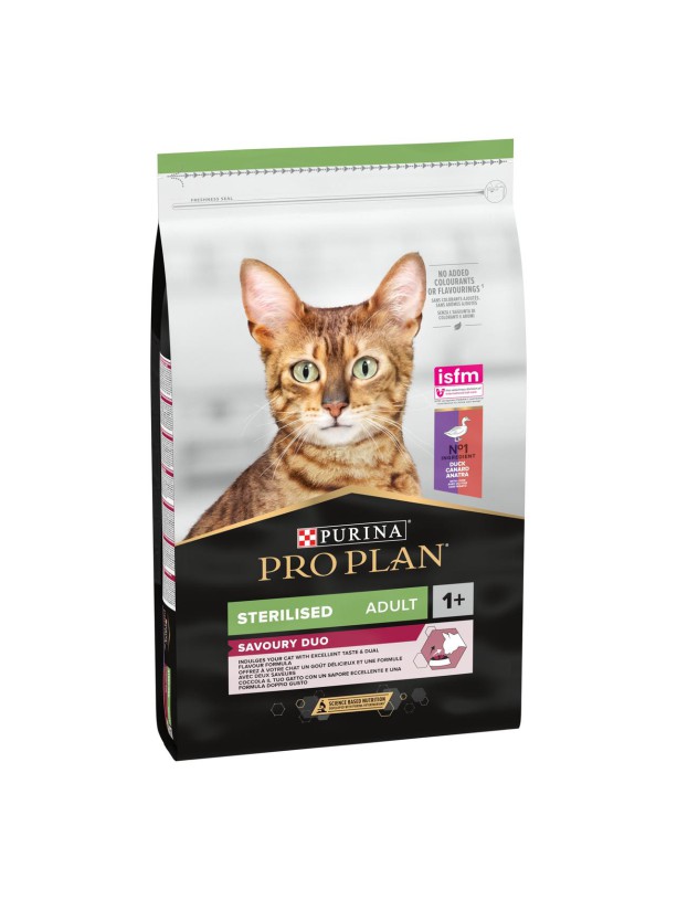Purina Pro Plan Cat Adult Sterilised Duck 10 кг сухий корм для стерилізованих котів з качкою