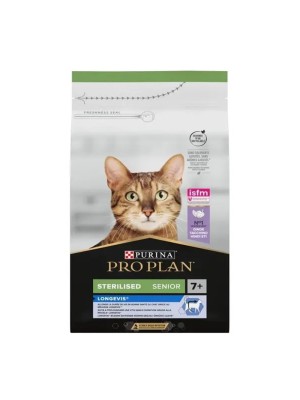 Purina Pro Plan Cat Sterilised Senior Longevis Turkey 7+ 10 кг сухой корм для стерилизованных кошек
