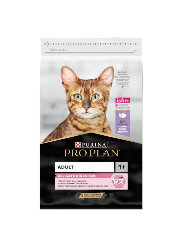 Purina Pro Plan Cat Adult Delicate Digestion Turkey 10 кг сухий корм для котів з індичкою