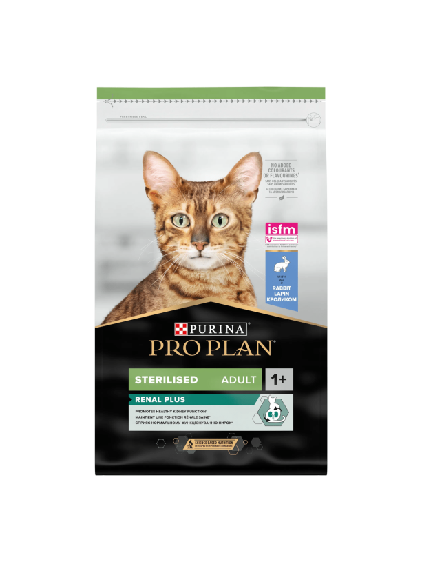 Purina Pro Plan Cat Sterilised Renal Plus Rabbit 1.5 кг сухий корм для стерилізованих котів з кроликом