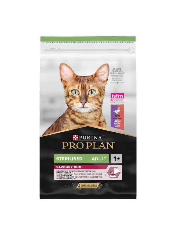 Purina Pro Plan Cat Adult Sterilised Duck 1.5 кг сухой корм для стерилизованных кошек с уткой