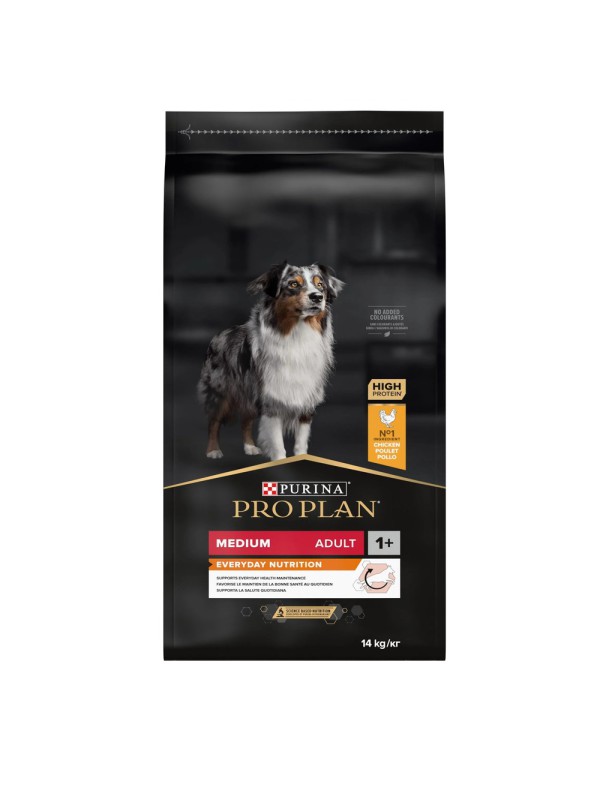 Purina Pro Plan Dog Adult Medium Everyday Nutrion 14 кг сухий корм для собак середніх порід з куркою