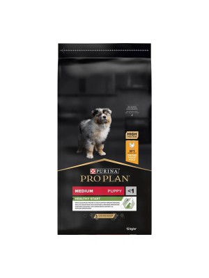 Purina Pro Plan Puppy Medium Healthy Start 12 кг сухой корм для щенков средних пород с курицей