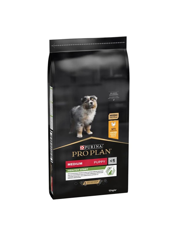 Purina Pro Plan Puppy Medium Healthy Start 12 кг сухой корм для щенков средних пород с курицей